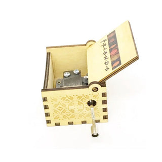 Friends Music Box - Hand Crank Wood Box