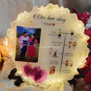 Our Story Resin Frame - Customized Resin Plaques