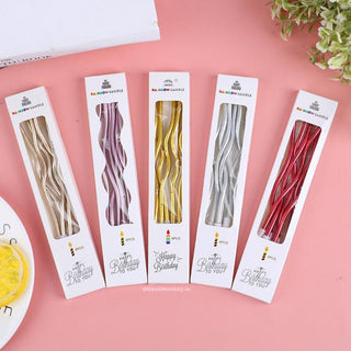 Twisted Metallic Candle (Set of 6 pcs)