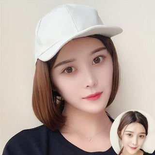 Brown Baseball Cap Wig