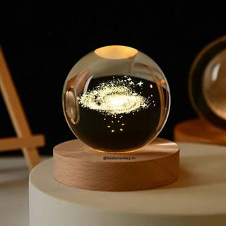 3D Galaxy / Nebula Crystal Lamp