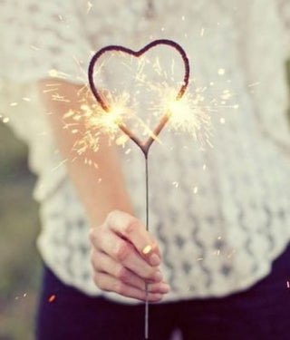 Heart Sparkler Candle