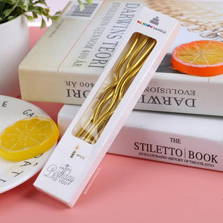 Twisted Metallic Candle (Set of 6 pcs) - Geekmonkey