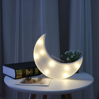Moon Marquee Night Light - Room Decor - Marquee Style Light