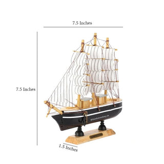 O Captain - Wooden Sail Boat Model