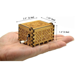 My Sunshine Music Box - Hand Crank Wood Box