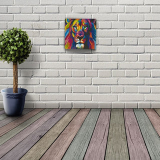 The King PBN - colored lion design