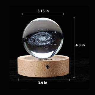 3D Galaxy / Nebula Crystal Lamp