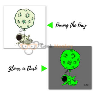 Space Ranger - Glow in Dark Tattoo (Set of 5)