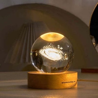 3D Galaxy / Nebula Crystal Lamp