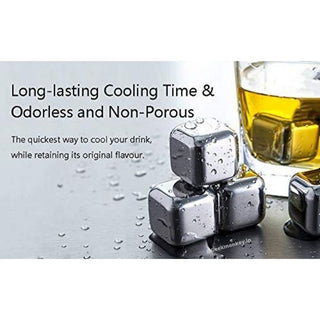 Whiskey Stones Stainless Steel Cubes