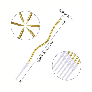 Twisted Metallic Candle (Set of 6 pcs)