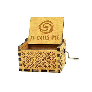 It Calls Me Music Box - Hand Crank Wood Box