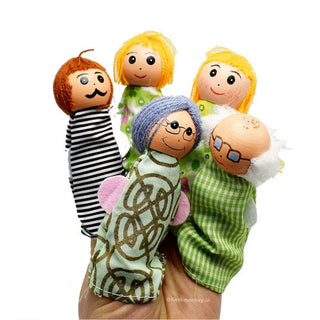 Family Finger Puppets Set - Set of 5