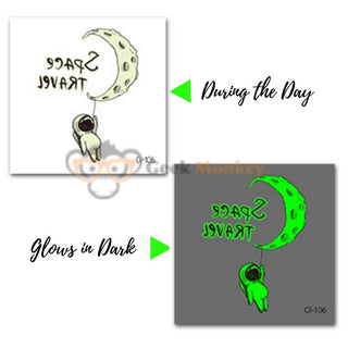 Space Ranger - Glow in Dark Tattoo (Set of 5)