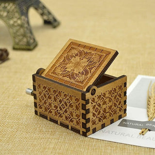 It Calls Me Music Box - Hand Crank Wood Box