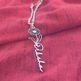 Birth Flower Necklace - Customized Necklace