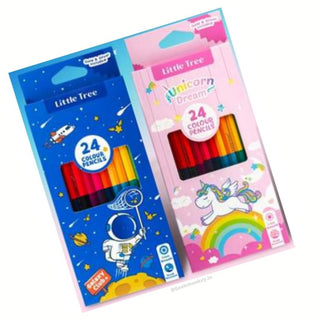 Dual Color Pencil - 24 Color Shades