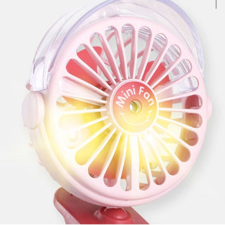 Clip Desk Spray Fan | Battery Operated Single Button Portable Fan