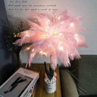 Feather Table Lamp