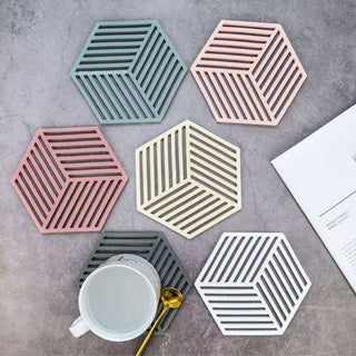 Hex Silicon Coasters