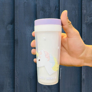 Unicorn Glass with Lid