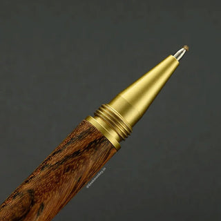 Wooden Look Metal Roller Ball Pen