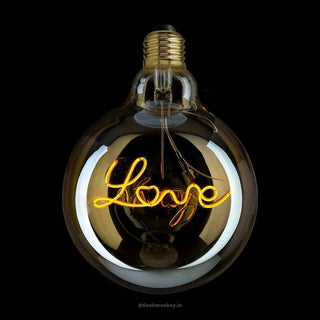 Love Filament Light Bulb