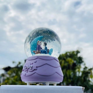 Tiny Snow Globe With Light - Love Gifts