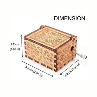 It Calls Me Music Box - Hand Crank Wood Box