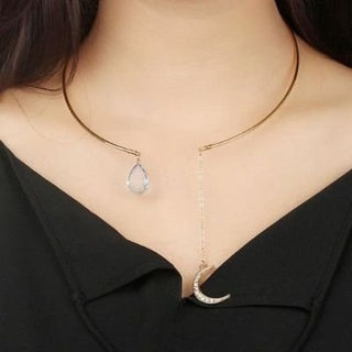 moon pearl choker