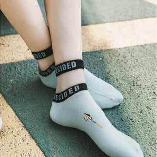 Transparent Band Socks