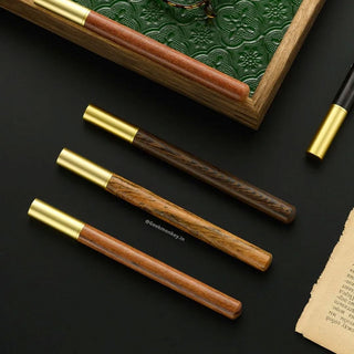 Wooden Look Metal Roller Ball Pen