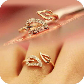 leaves open adjustable ring