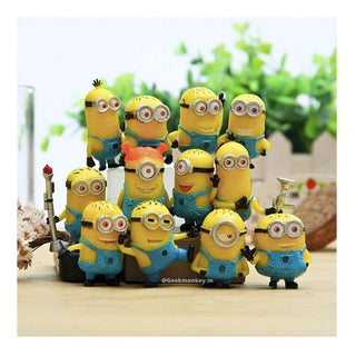 Minion Cake Toppers - Set of 12 Figurines