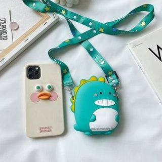 Dinosaur Crossbody Coin Case