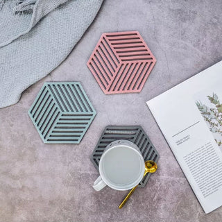 Hex Silicon Coasters