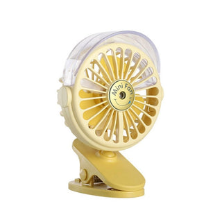 Clip Desk Spray Fan | Battery Operated Single Button Portable Fan