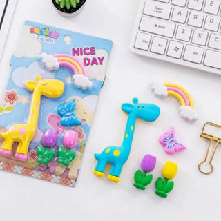 Giraffe Eraser Set
