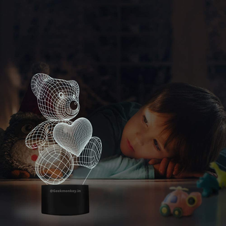 Love Bear - 3D Illusion Lamp