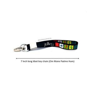 Tibetan / Buddhist Prayer Flag Keychain | Om Mani Padme Hum