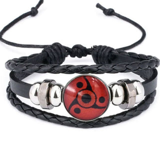 Naruto Sharingan Leather Bracelet