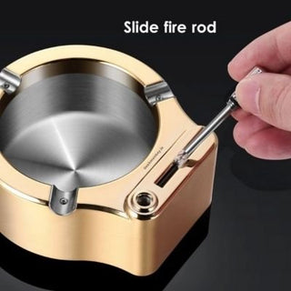 Ashtray with Match Lighter
