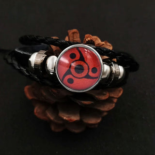 Naruto Sharingan Leather Bracelet