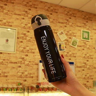 Enjoy Your Life - Flip Water Bottle - 350 ml