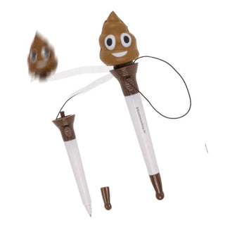 Poo Pop Out Pen - Poppity Poo Pen - Set of 2