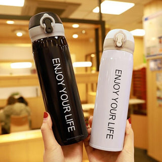 Enjoy Your Life - Flip Water Bottle - 350 ml