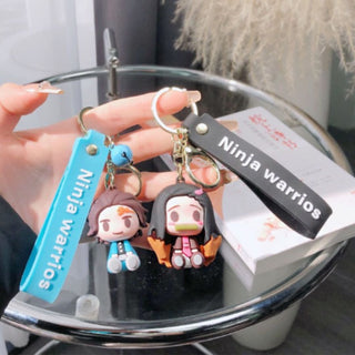 Tanjiro and Nezuko Keychain - Heavy 3D keychain