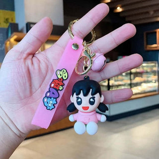 Nobita & Shizuka Keychain - Heavy 3D keychain