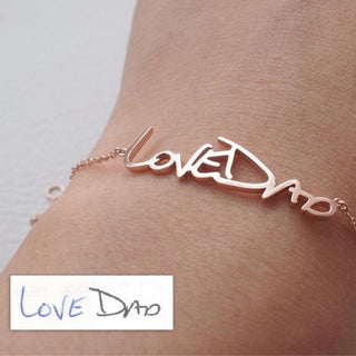 Signature Bracelet - Customized Handwritten Bracelet - Geekmonkey